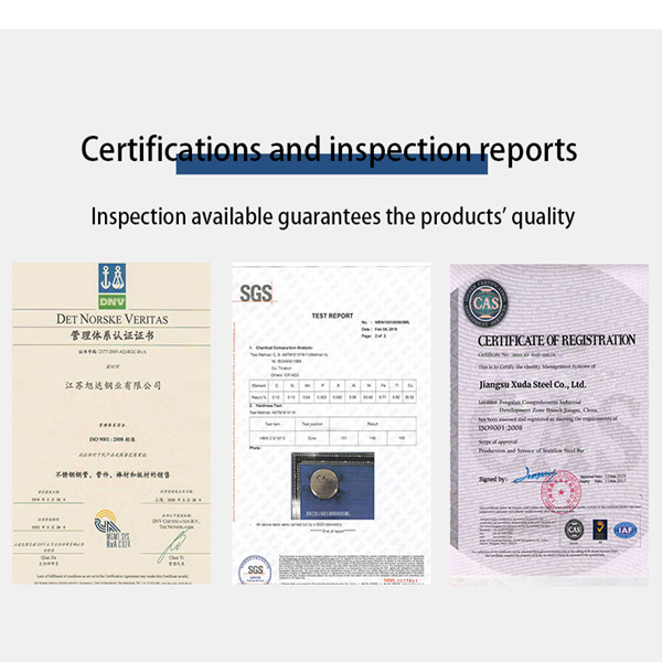 Jiangsu Xuda Steel Industry Co., LTD মান নিয়ন্ত্রণ
